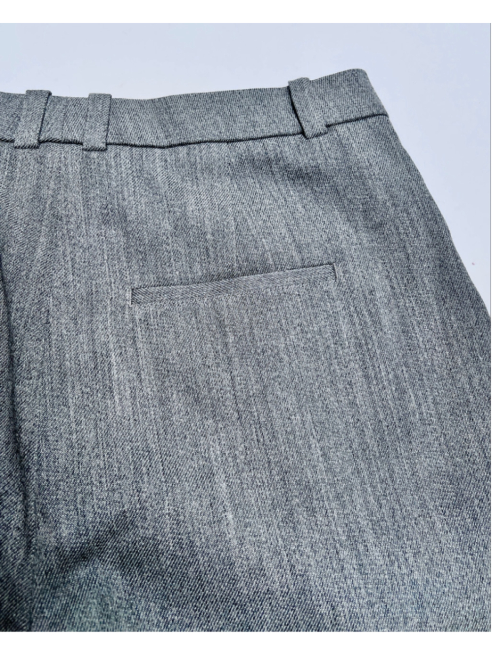 Vince Womans Trausers Wool Blend Pleated Pants Grey Size 8 Wool Viscose Tailored - Picture 8 of 11